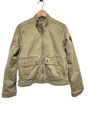 Y2K HOLLISTER Utility Jacket Cropped Military Grunge Streetwear